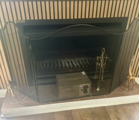 (ALB 25/4 - No:100) - Fireplace screen