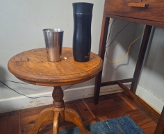 (GRM No:  3)  OAK WOODEN SIDE TABLE    R 290