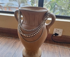 (ALB 25/4 - No:87) - Greek style Vase with beads
