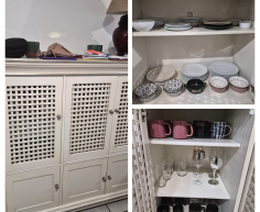 6 door pine cream cupboard WAS R3000 NOW R2400- (A Paulshof)
